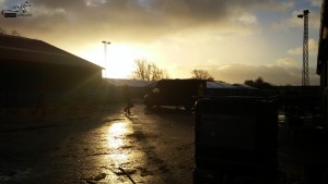 Mye vær i DK i desember, her titter faktisk solen fram!